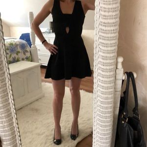 Design Lab Black Cut-out A-line Dress NWT